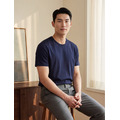 男版 頂級絲光棉質感素T 短袖_9