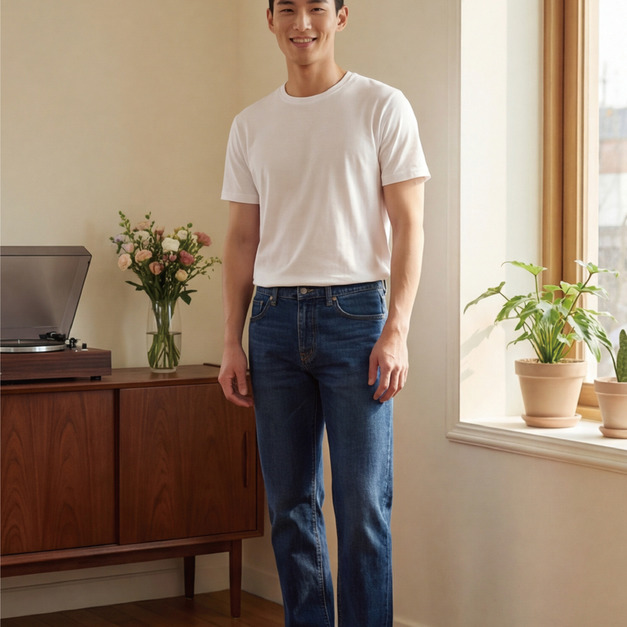 男版 頂級絲光棉質感素T 短袖