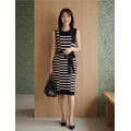 達樂芬黑白橫條背心裙_4
