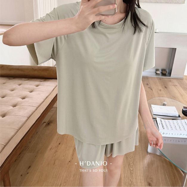 冰淇淋涼感胸墊睡衣套裝 5色