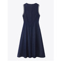 幾何邊立體無袖牛仔連身裙（L現貨）_7