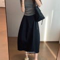 立體剪裁花苞半身裙 3色