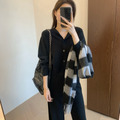 落肩羊毛混纺質感連帽套裝 2色_9