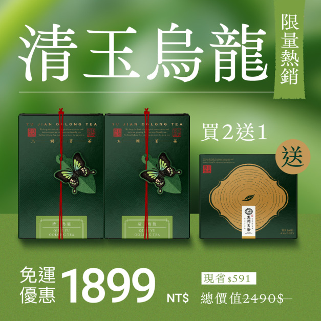 【熱銷回購】清玉烏龍2入組＋送1盒(茶包)