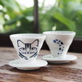 預購【HARIO聯名】貓咪青花瓷 V60 咖啡濾杯_15