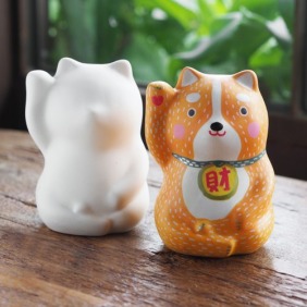創意招財陶瓷撲滿【臺灣阿財】手作材料包