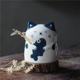 【好運貓系列】好運貓 祝福花器 / 線香座 / 好孕祈福