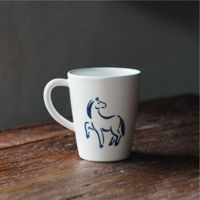 【一馬當先】 高咖啡杯 360ml  