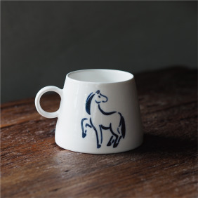 【一馬當先】小耳山形杯 320ml