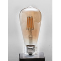 愛迪生仿鎢絲LED ST64 E27 6W 8W 透明電鍍燈泡_1