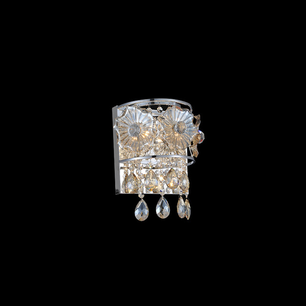 花朵造型水晶壁燈