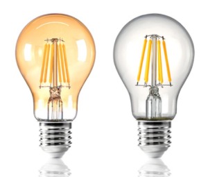 愛迪生仿鎢絲LED A60 E27 6W 8W 透明琥珀燈泡