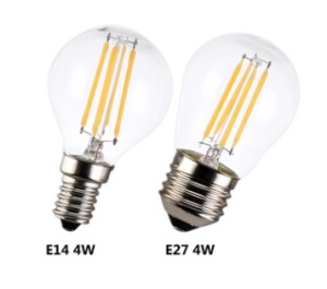 LED G45 E27 E14 4W愛迪生仿鎢絲圓球燈泡
