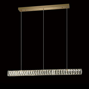 一字型不銹鋼水晶吊燈