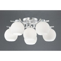 鋁合金白玉玻5燈3燈吸頂燈