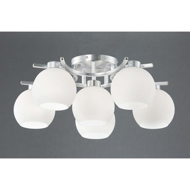 鋁合金白玉玻5燈3燈吸頂燈