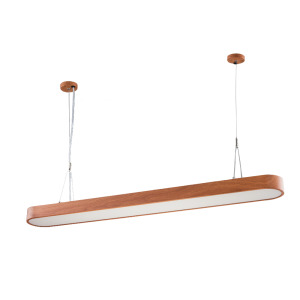 T8 LED4尺木紋鋁製辦公室吊燈吸頂燈