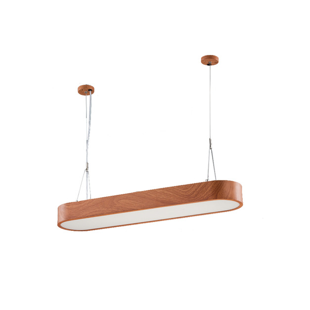 T8 LED2尺木紋鋁製辦公室吊燈吸頂燈