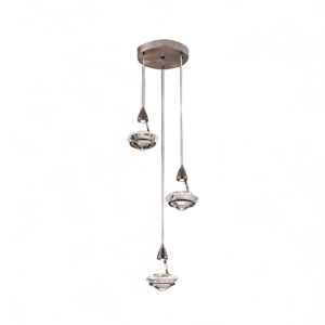 奢華鑽石LED三色溫三吊燈