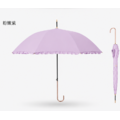 日系直傘|日系蝴蝶結荷葉花邊傘_3