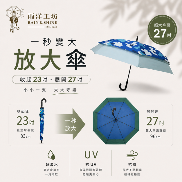 省空間系列|一秒放大傘
