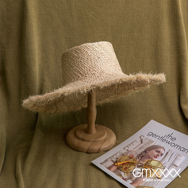 特製款！夏日經典拉菲草毛邊草帽【HA24557】