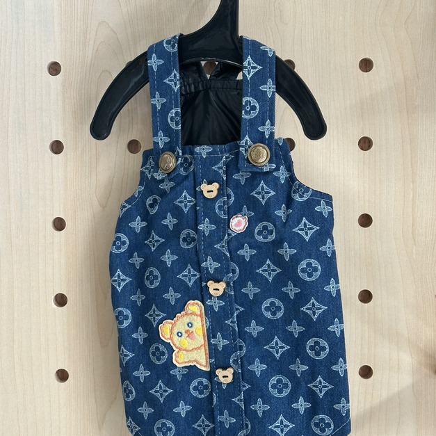 寵物衣服-牛仔吊帶衣 (零碼)