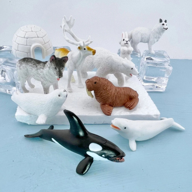 [Safari] 681604北極生態迷你模型筒