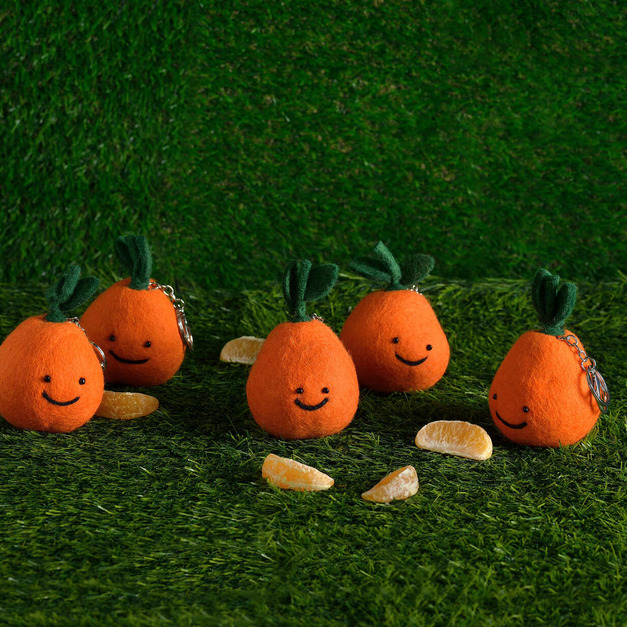 WFP Dacho Farm北海道農場吊飾鑰匙圈/ 橘子