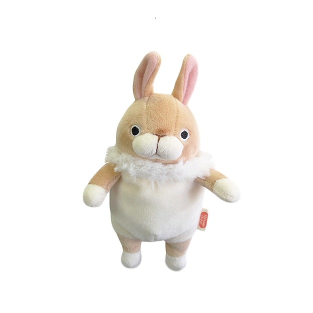  Morisaka Mochi Series｜末班茫茫大叔-迷你豎耳兔吊飾（米黃色）