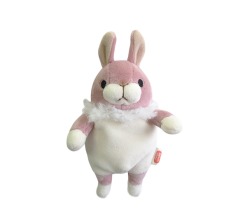 Morisaka Mochi Series｜末班茫茫大叔-迷你豎耳兔吊飾（粉紅色）