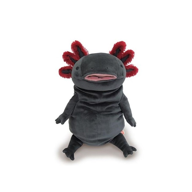 Morisaka Mochi Series｜末班茫茫大叔-墨西哥鈍口螈玩偶-黑色(L)