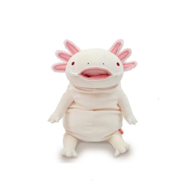 Morisaka Mochi Series｜末班茫茫大叔-墨西哥鈍口螈玩偶-白色(L)