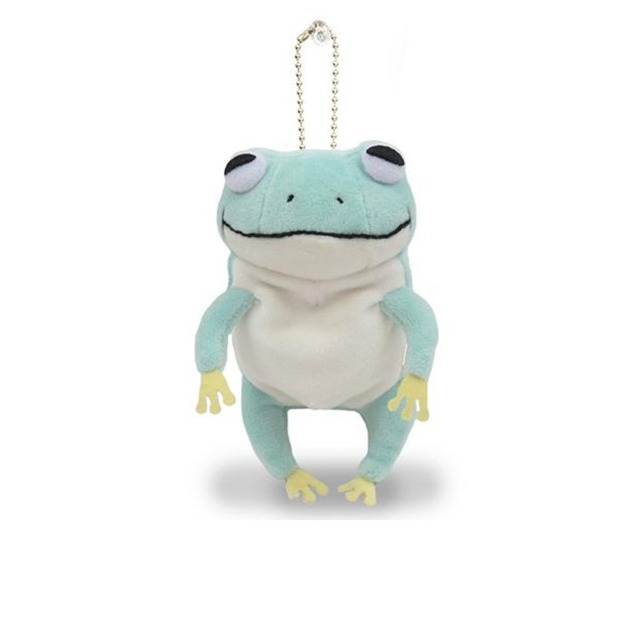Morisaka Mochi Series｜末班茫茫大叔-迷你青蛙吊飾（淺藍色）