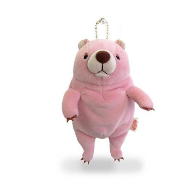 Morisaka Mochi Series｜末班茫茫大叔-迷你熊吊飾（粉紅色）