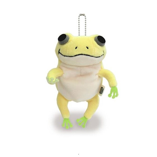 Morisaka Mochi Series｜末班茫茫大叔-迷你青蛙吊飾（黃色）