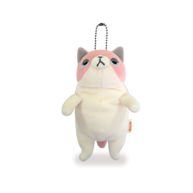 Morisaka Mochi Series｜末班茫茫大叔-迷你小貓吊飾（櫻花粉）