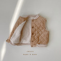 保暖很重要菱格壓紋背心_1