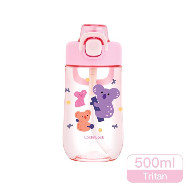 樂扣樂扣兒童水壺500ml 無尾熊粉