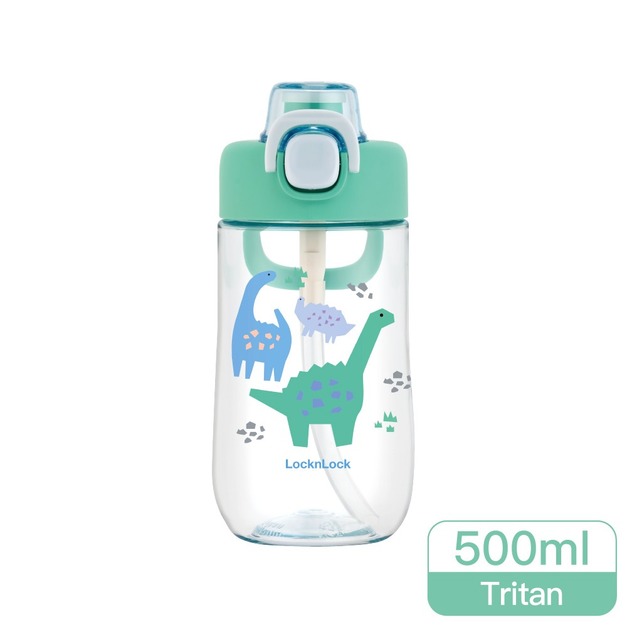 樂扣樂扣兒童水壺500ml 恐龍綠