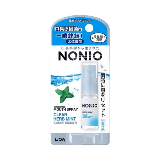 日本獅王NONIO終結口氣淨涼噴劑5ml-冰炫薄荷