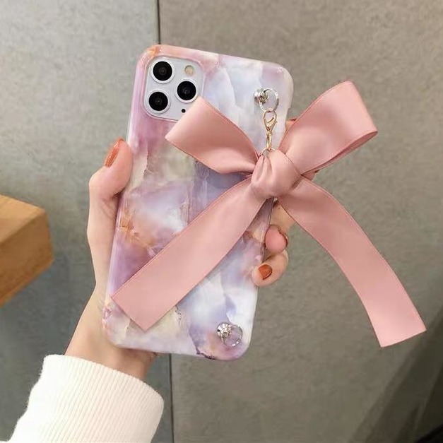 大理石粉紅手機殼