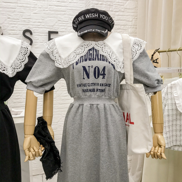 甜美棉質長洋裝