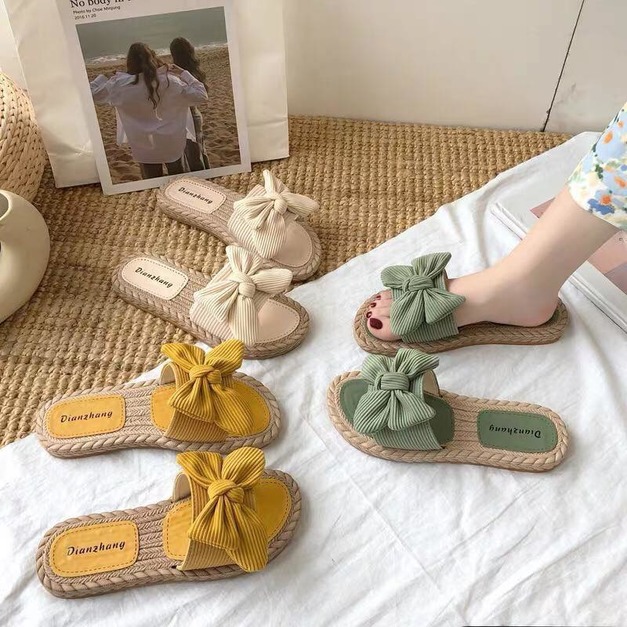 蝴蝶結 防水拖鞋