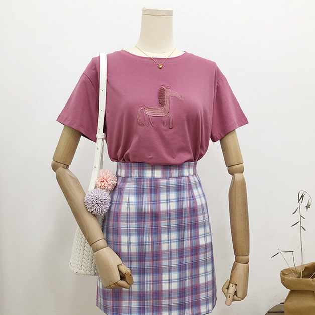 刺繡小馬立體流蘇