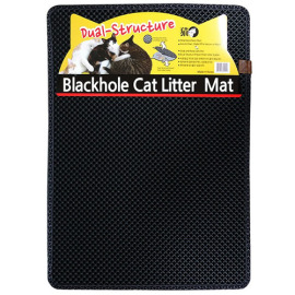 美國專利BlackHole Litter Mat貓砂墊 - 實用長方形(黑色)約76x54cm