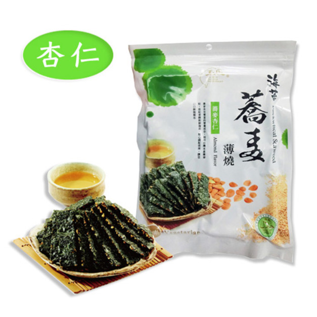 黃金蕎麥海苔薄燒(杏仁) (40g/包)