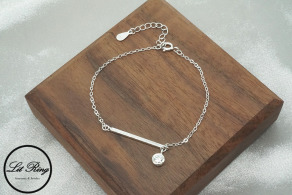 純銀初冬晨露手鍊