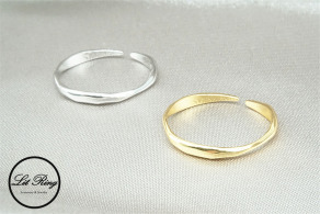 純銀流淌的光線戒 ( 1.6 ~ 1.8 )