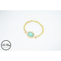 14k金銅鍍湖水綠鋯石鍊戒_6